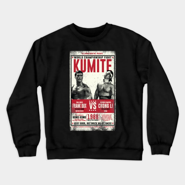 Bloodsport Championship Poster Crewneck Sweatshirt by HeyBeardMon